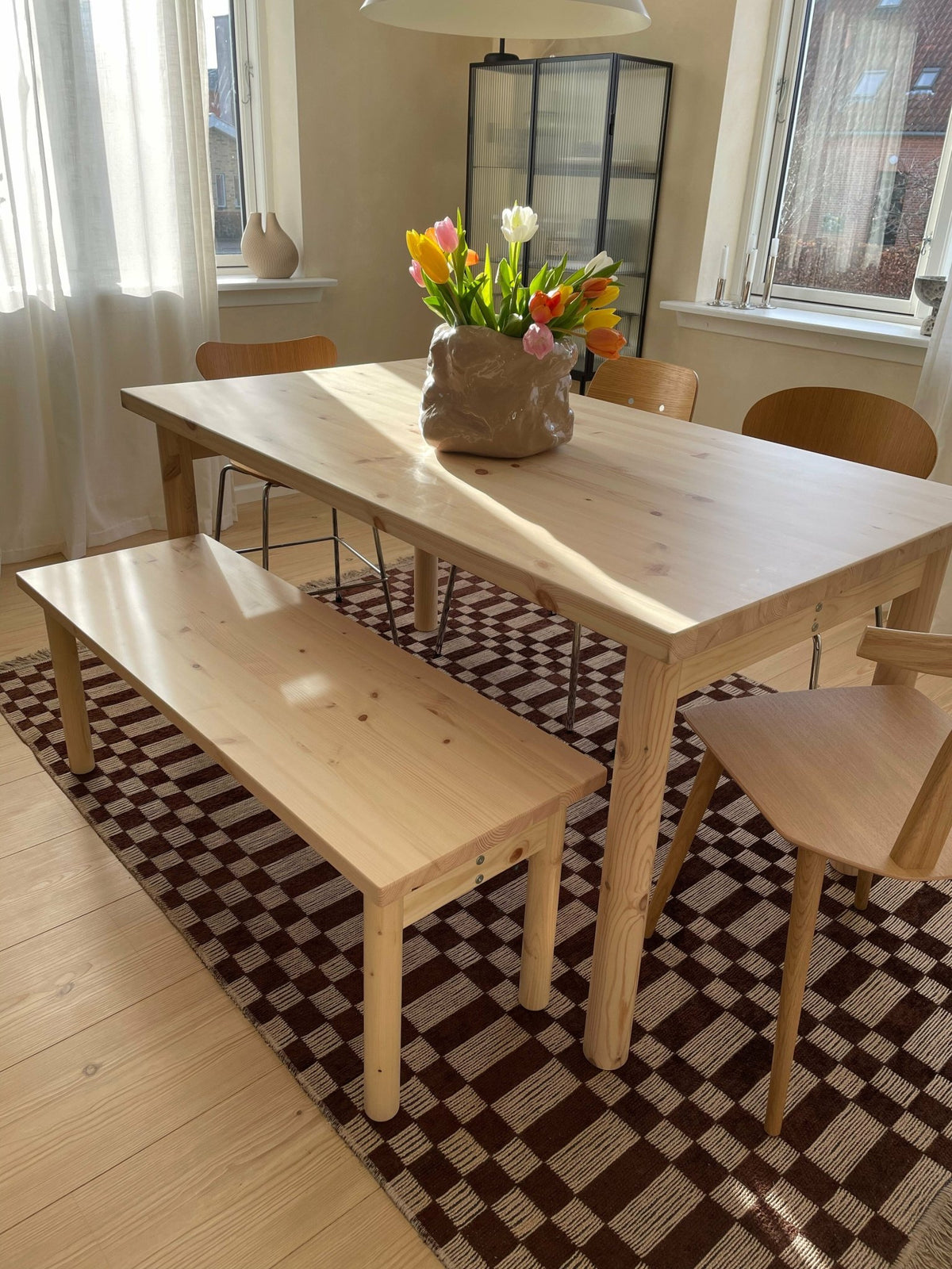 Bench in light pine lacquered Pace - Karup Design - The Cool Republic