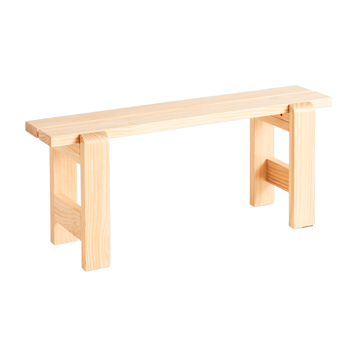 Banc en pin laqué 111 x 23 x 45 cm Weekday - Hay - The Cool Republic