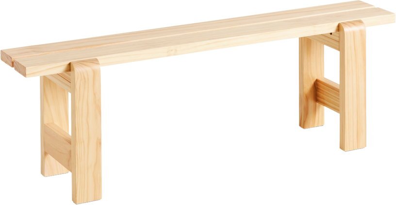 Banc en pin laqué 140 x 23 x 45 cm Weekday - Hay - The Cool Republic