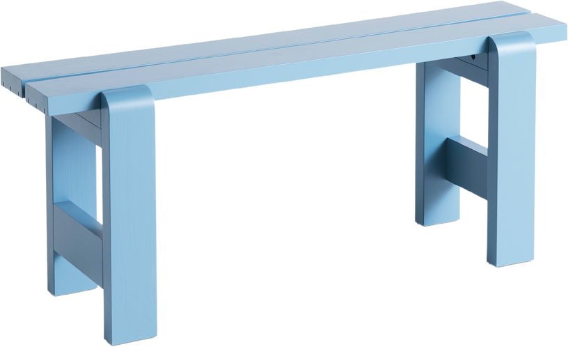 Banc en pin laqué bleu azure 111 x 23 x 45 cm Weekday - Hay - The Cool Republic