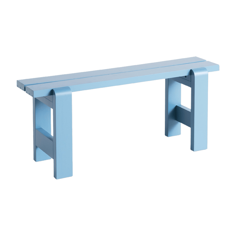 Banc en pin laqué bleu azure 111 x 23 x 45 cm Weekday - Hay - The Cool Republic