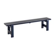 Banc en pin laqué bleu métal 190 x 32 x 45 cm Weekday - Hay - The Cool Republic