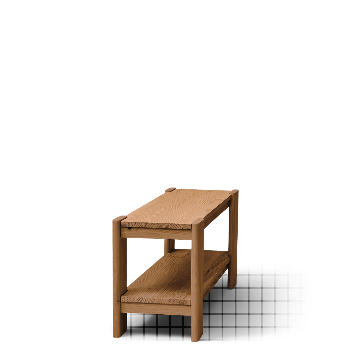 Banc en pin laqué foncé 112x33x45cm Beam - Form&Refine - The Cool Republic