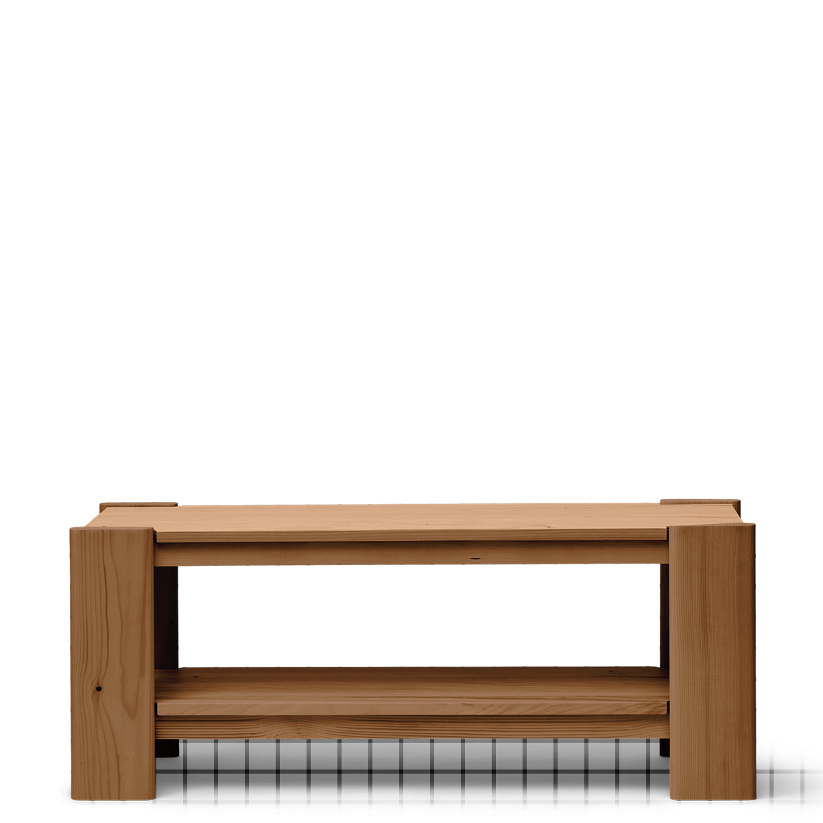 Banc en pin laqué foncé 112x33x45cm Beam - Form&Refine - The Cool Republic