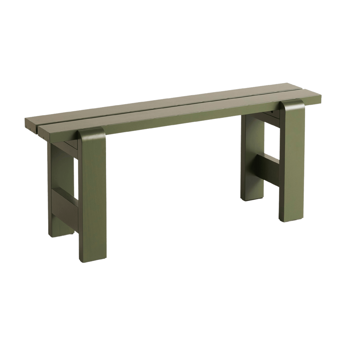 Banc en pin laqué olive 111 x 23 x 45 cm Weekday - Hay - The Cool Republic