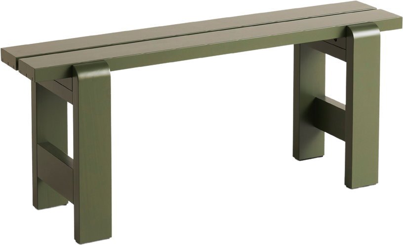 Banc en pin laqué olive 111 x 23 x 45 cm Weekday - Hay - The Cool Republic