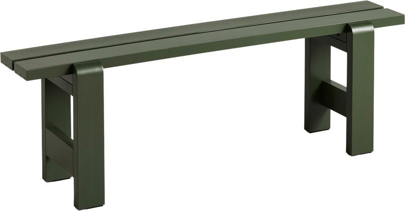 Banc en pin laqué olive 140 x 23 x 45 cm Weekday - Hay - The Cool Republic