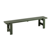 Banc en pin laqué olive 190 x 32 x 45 cm Weekday - Hay - The Cool Republic