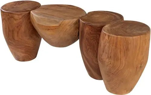 Banc en teck 110x30x40cm Shizen - Versmissen - The Cool Republic