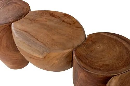 Banc en teck 110x30x40cm Shizen - Versmissen - The Cool Republic