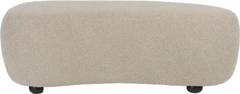 Banc en tissu beige 120x46x41cm Elio - The Cool Republic - The Cool Republic