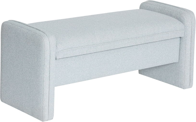 Banc en tissu bleu clair 100x38x42cm Well - Hübsch - The Cool Republic