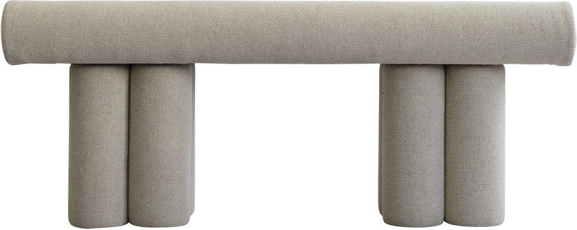 Banc en tissu lin beige 120x39x48,5cm Hiro - 101 COPENHAGEN - The Cool Republic