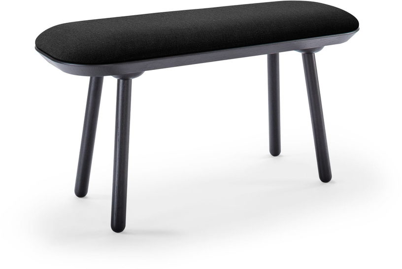Banc en tissu noir L100 Naïve - Emko - The Cool Republic