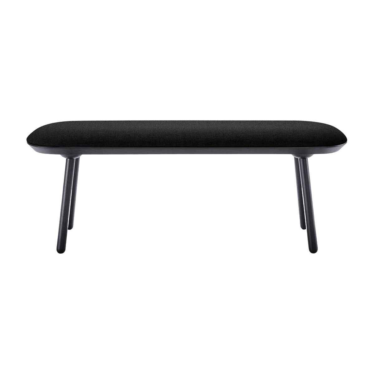 Banc en tissu noir L140 Naïve - Emko - The Cool Republic