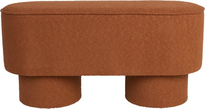 Banc en tissu terracotta 93x35x44,5cm Lumo - The Cool Republic - The Cool Republic