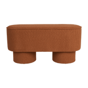 Banc en tissu terracotta 93x35x44,5cm Lumo - The Cool Republic - The Cool Republic