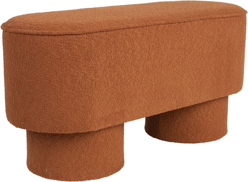 Banc en tissu terracotta 93x35x44,5cm Lumo - The Cool Republic - The Cool Republic