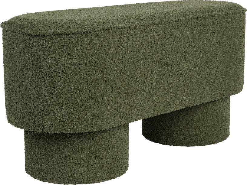 Banc en tissu vert 93x35x44,5cm Lumo - The Cool Republic - The Cool Republic