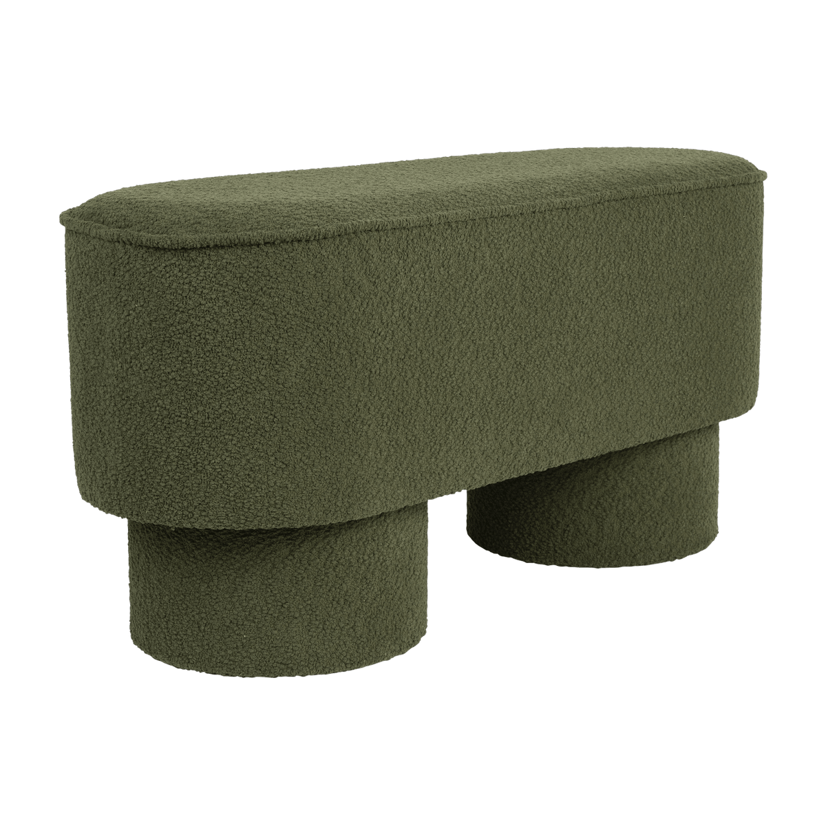 Banc en tissu vert 93x35x44,5cm Lumo - The Cool Republic - The Cool Republic