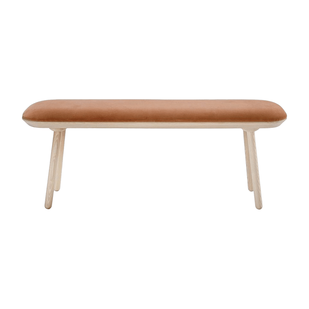 Banc en velours terracota L140 Naïve - Emko - The Cool Republic