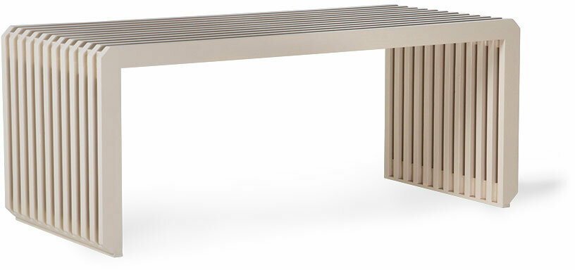 Banc moderne en bois beige - HKliving - The Cool Republic