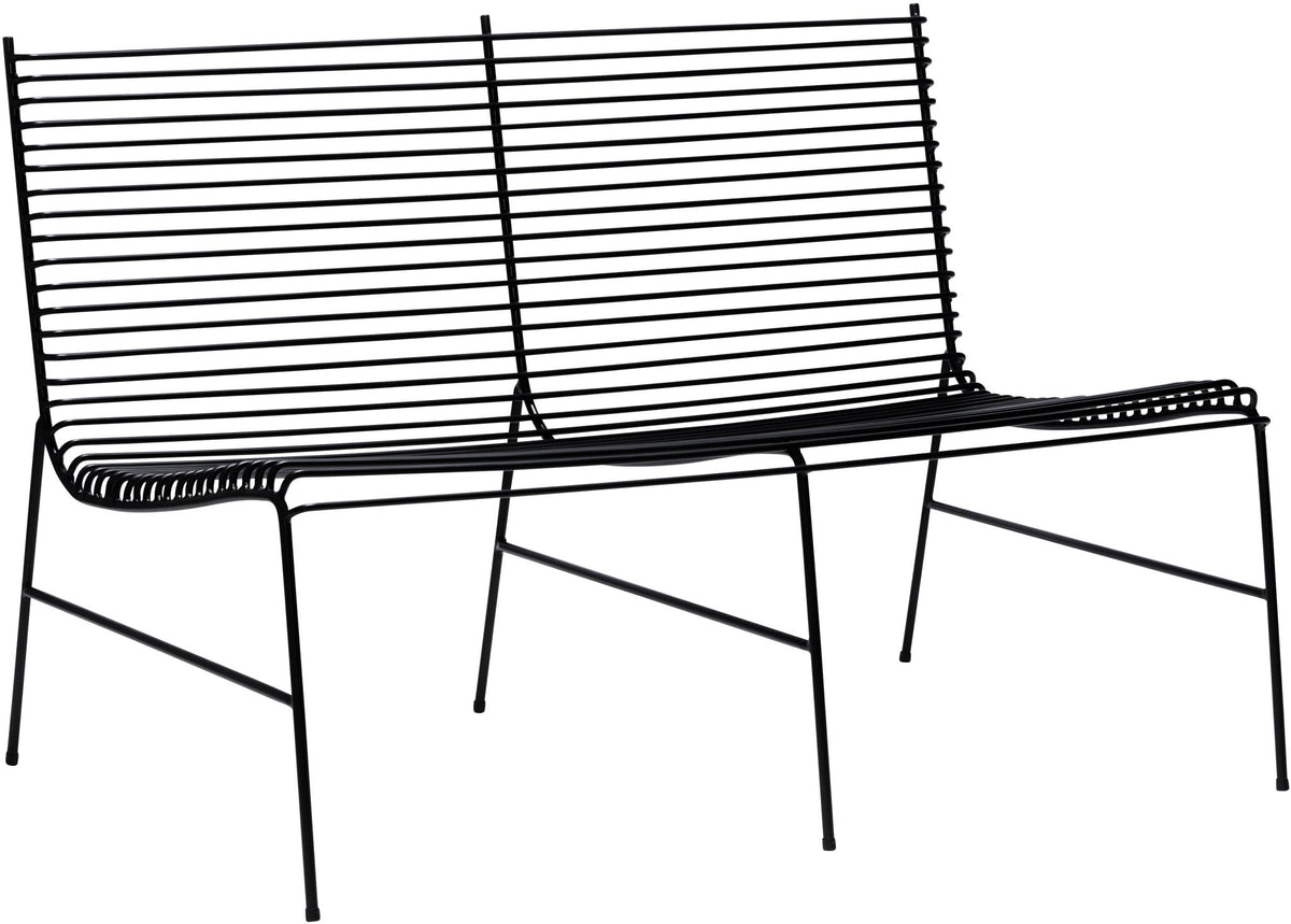 Banc noir effet cordes - Hübsch - The Cool Republic
