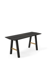 Banc noir et pieds chêne SAVIA - Woodendot - The Cool Republic