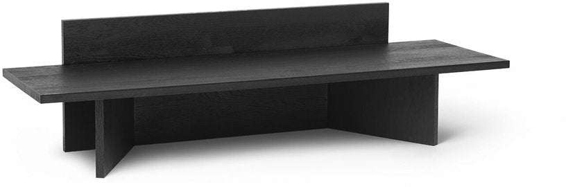 Banc oblique en chêne massif noir - Ferm Living - The Cool Republic