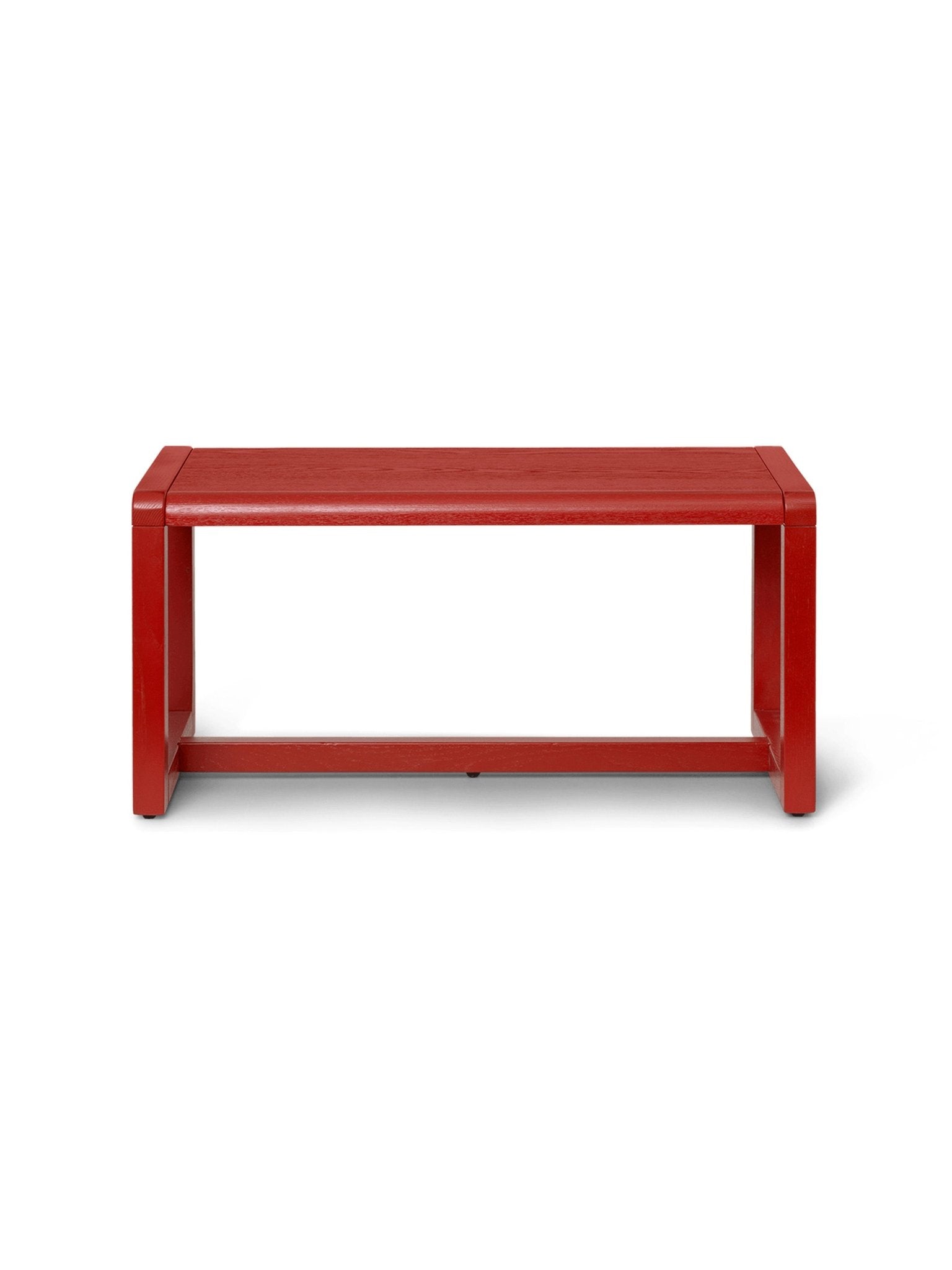 Banc pour enfant en bois de frêne rouge 62x30x30cm Little Architect - Ferm Living - The Cool Republic