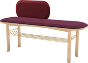 Banc velours rouge avec dossier Eustache - Hartô - The Cool Republic