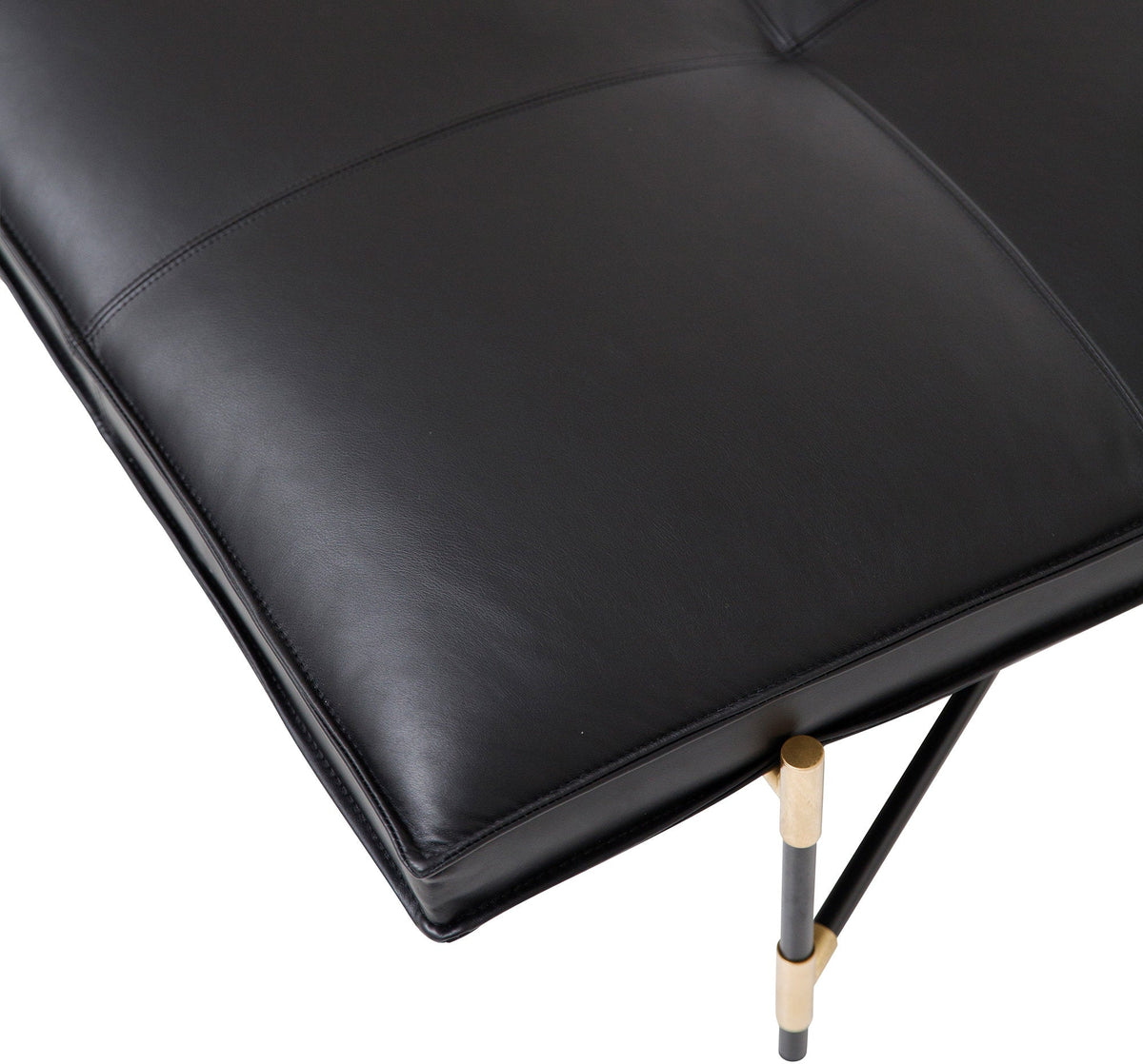 Banquette en cuir noir - HANDVÄRK - The Cool Republic