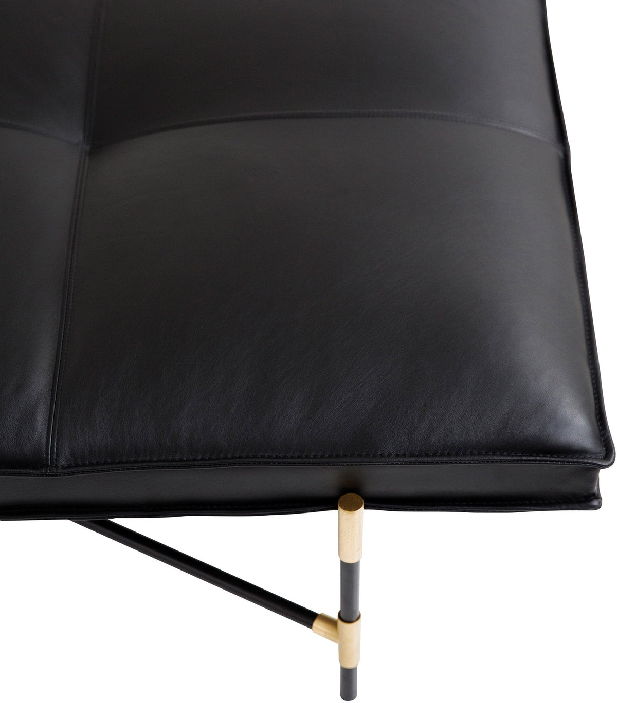 Banquette en cuir noir - HANDVÄRK - The Cool Republic