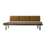 Banquette en laine beige Mid - Kann Design - The Cool Republic