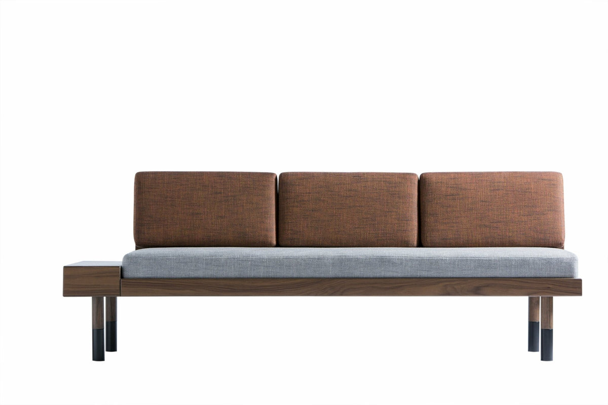 Banquette en laine gris Mid - Kann Design - The Cool Republic