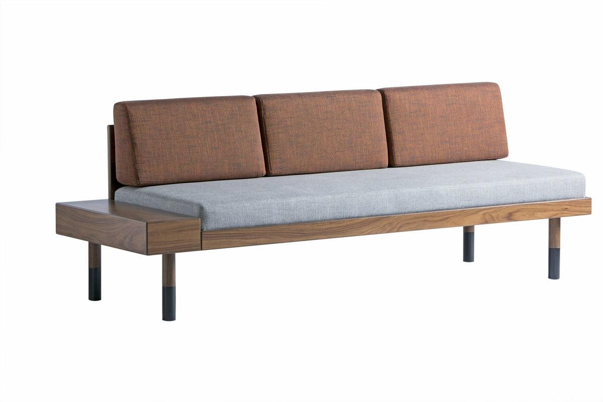 Banquette en laine gris Mid - Kann Design - The Cool Republic