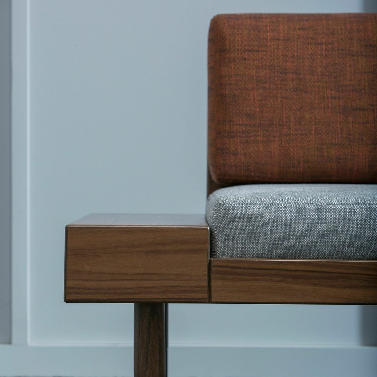 Banquette en laine gris Mid - Kann Design - The Cool Republic
