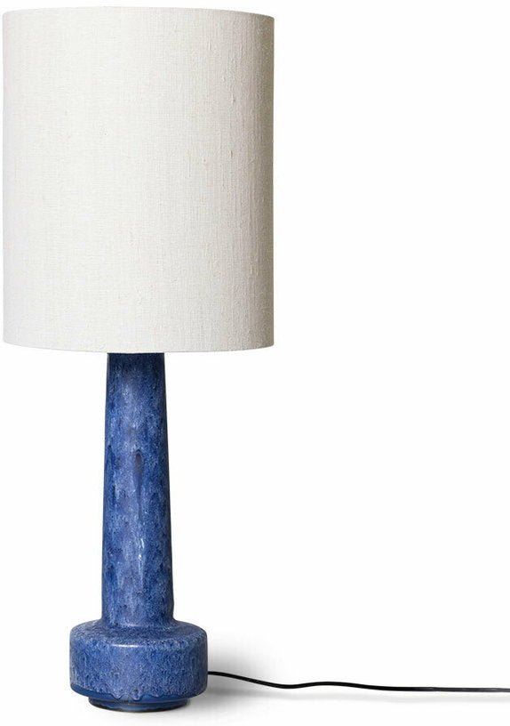 Base de lampe rétro en grès bleu - HKLIVING - The Cool Republic
