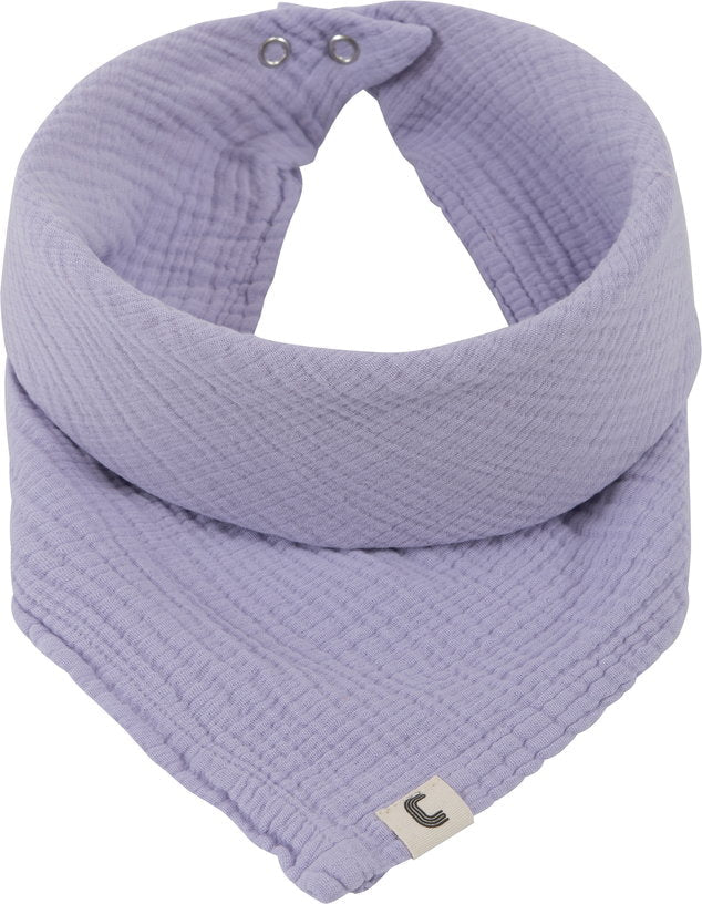 Bavoir en gaze de coton lavande Les Petits - The Cool Republic - The Cool Republic