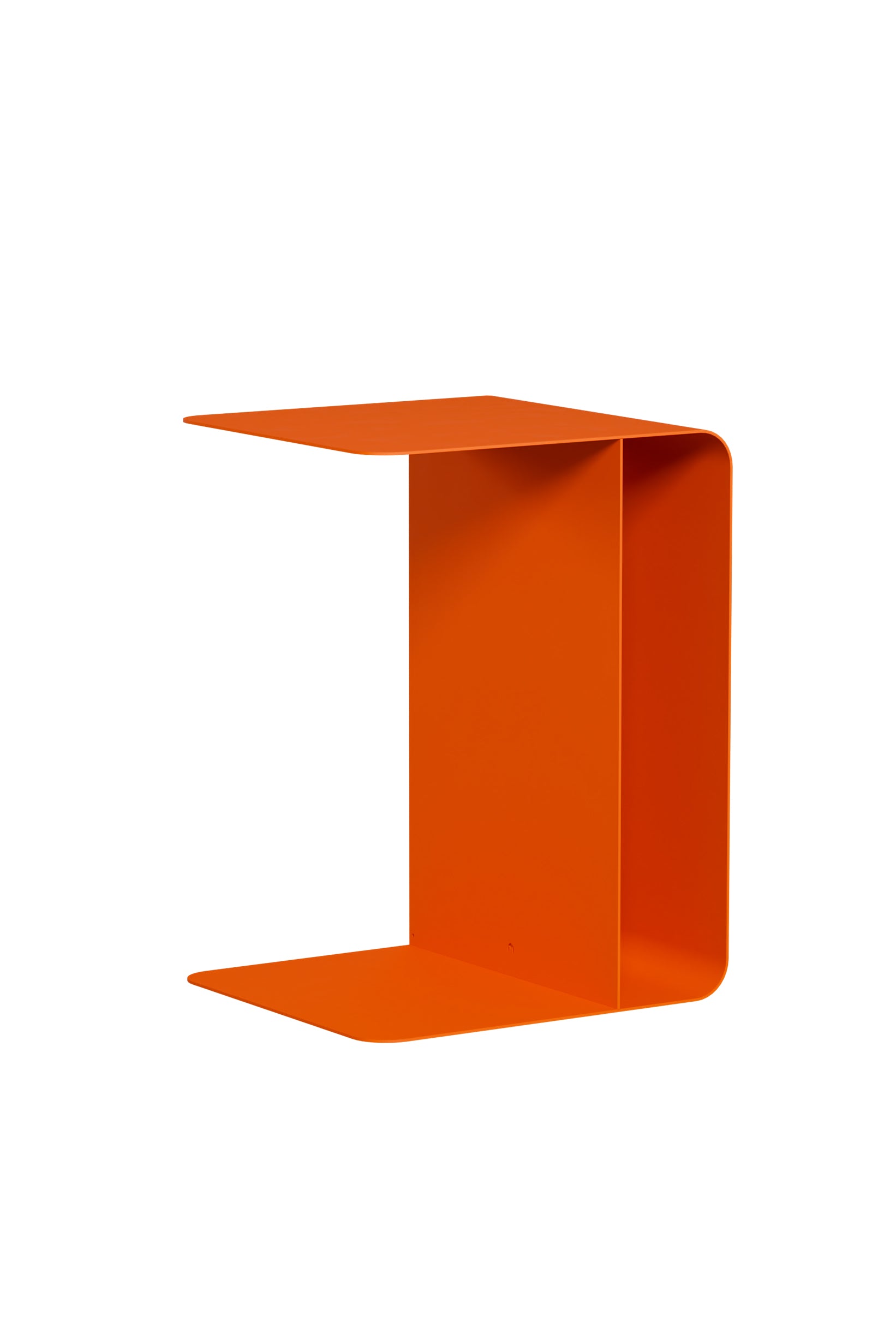 Side table in orange sprizz steel 60x40cm Cosmo - Metallbude
