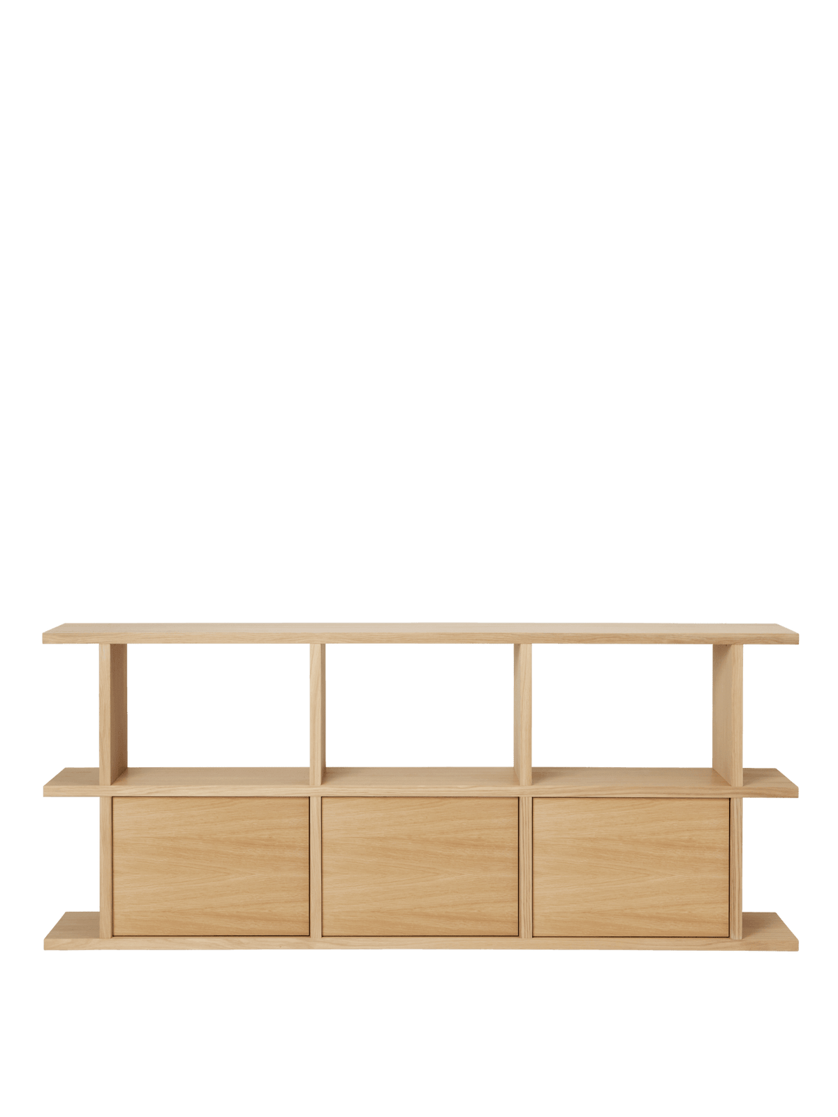 Bibliothèque en chêne naturel vernis 170 x 30 x 72 cm Kona - Ferm Living - The Cool Republic