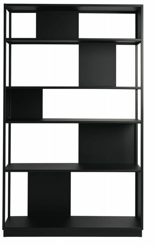 Bibliothèque en métal noir 120 cm Arlequin - Resistub - The Cool Republic