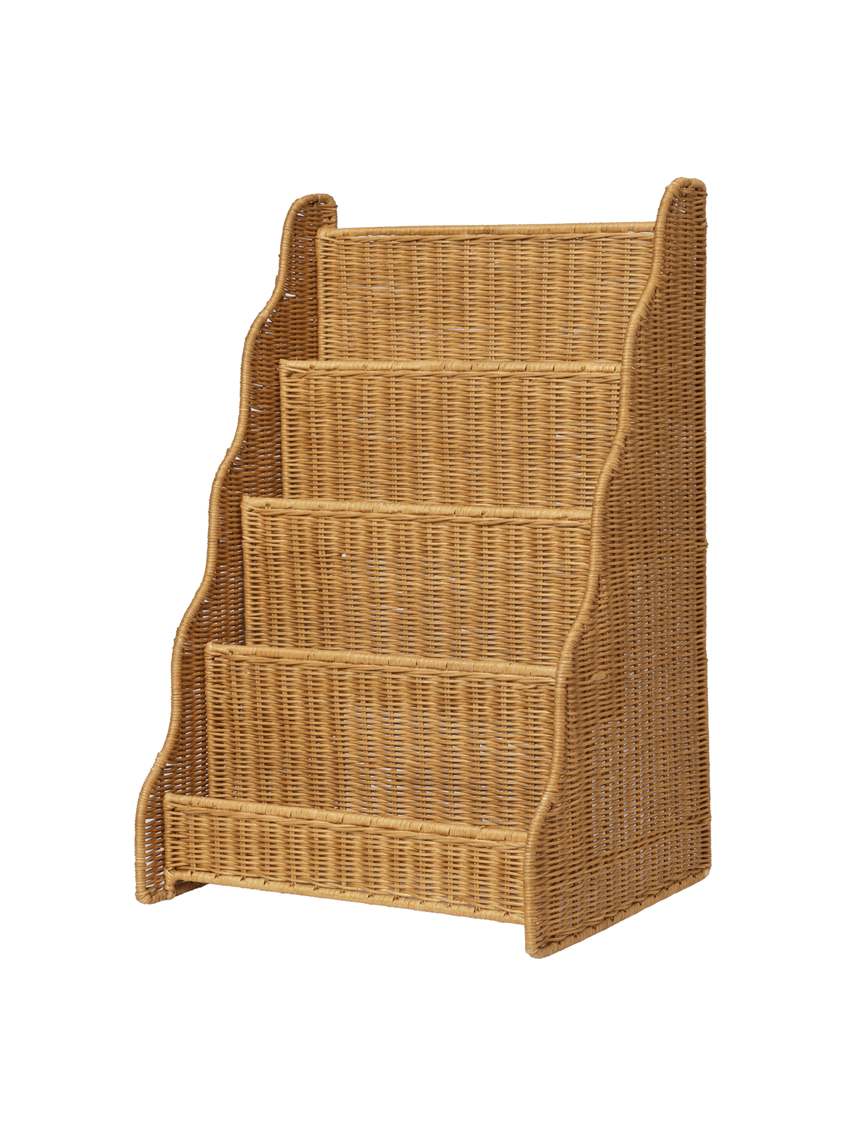 Natural Woven Rattan Bookshelf 42 x 35 x 65 cm Rivan - Ferm Living - The Cool Republic