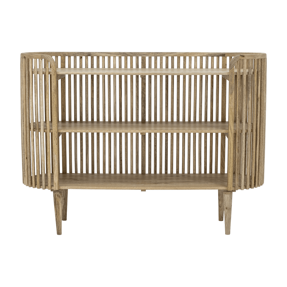 Bibliothèque ovale en bois de manguier marron 152,5 cm Sali - Bloomingville - The Cool Republic