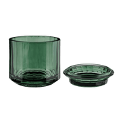 Bocal à coton en verre vert Vision - Mette Ditmer - The Cool Republic