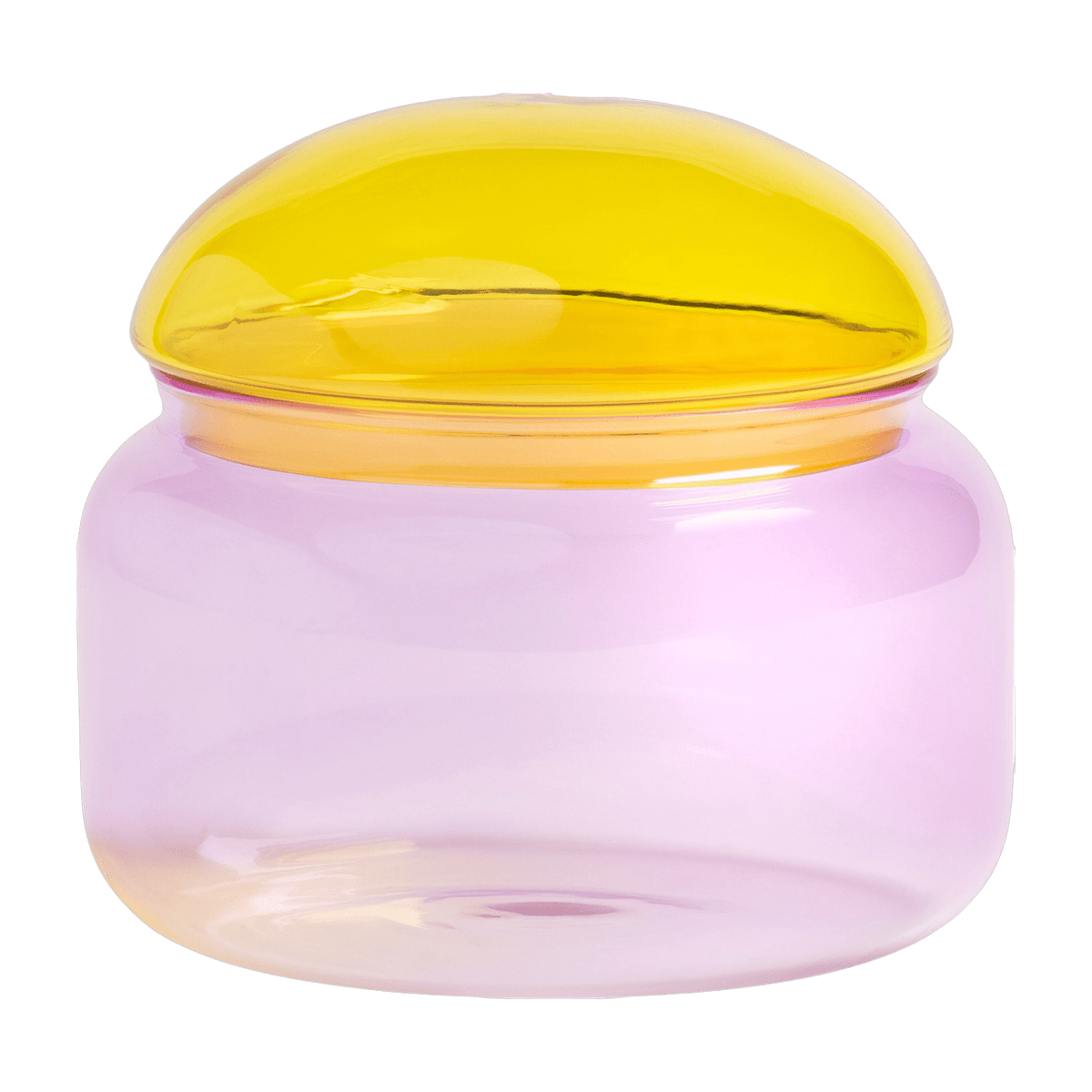 Bocal en verre rose 13,5 cm Puffy - &Klevering - The Cool Republic
