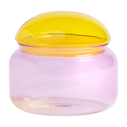 Bocal en verre rose 13,5 cm Puffy - &Klevering - The Cool Republic