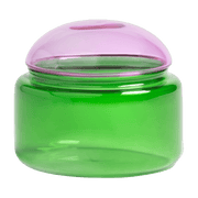 Bocal en verre vert 9,5 cm Puffy - &Klevering - The Cool Republic