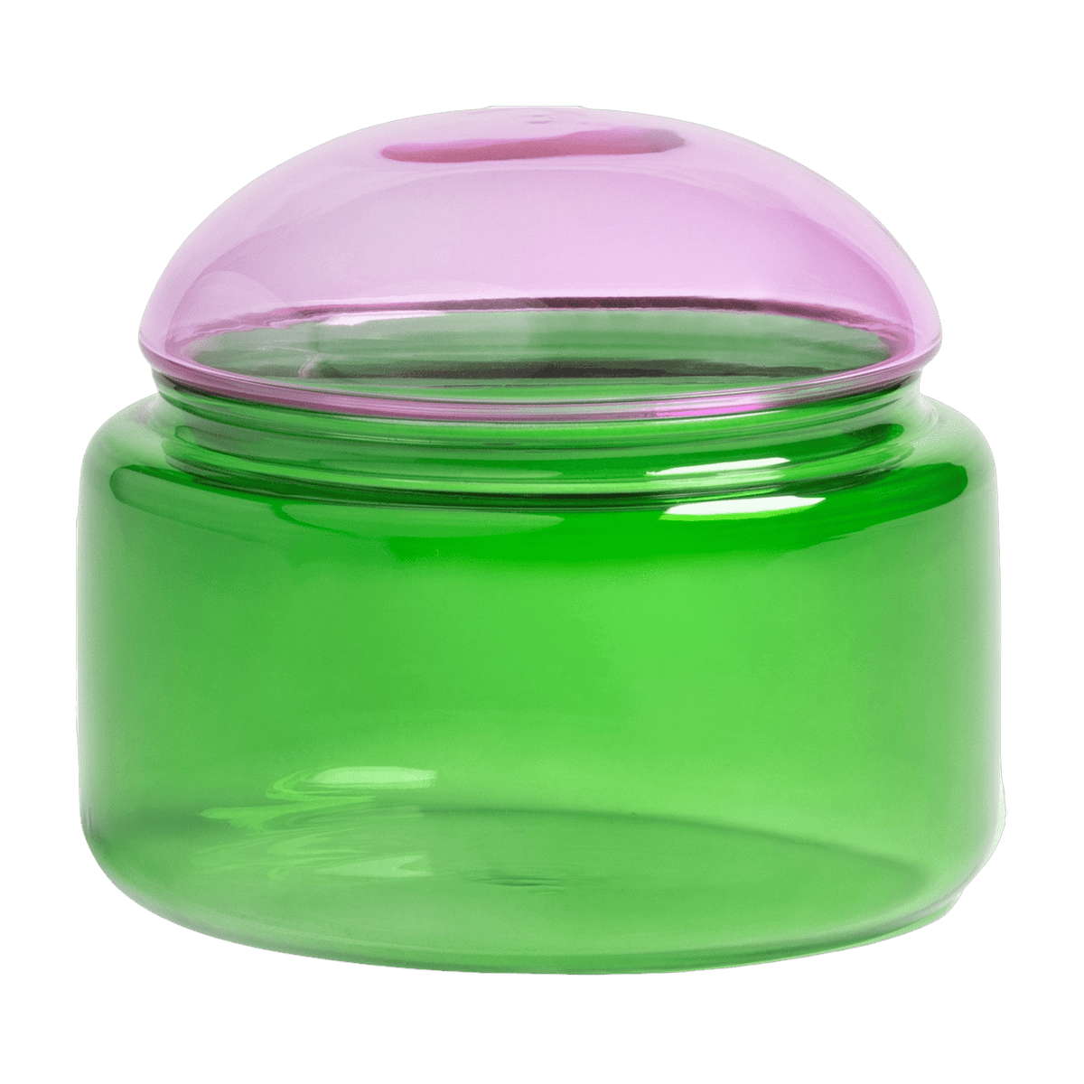 Bocal en verre vert 9,5 cm Puffy - &Klevering - The Cool Republic