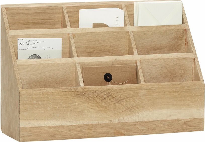 Boîte à archives en bois de chêne - Hübsch - The Cool Republic